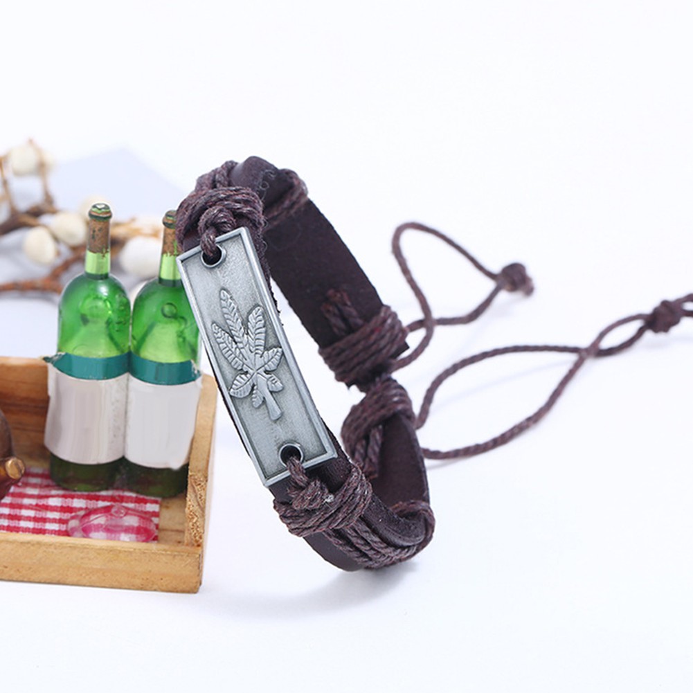 Vòng tay dây da thời trang cho nam | BigBuy360 - bigbuy360.vn