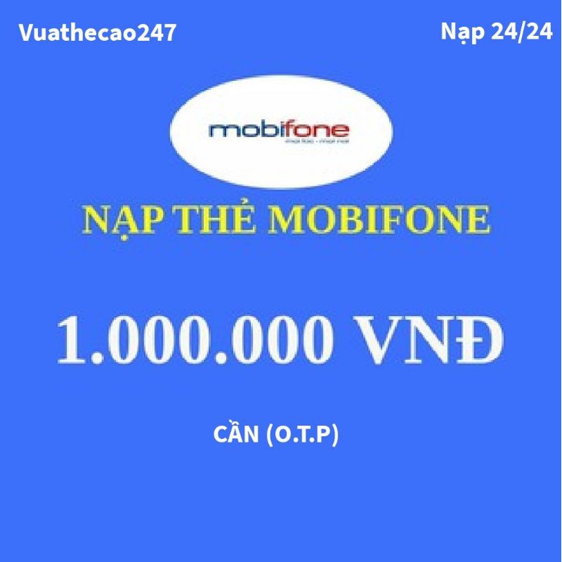 Thẻ nạp mobifone 1 triệu