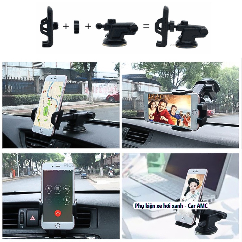 Giá Đỡ Điện Thoại Trên Ô Tô Cao Cấp , Kẹp Điện Thoại Xe Hơi Gắn Kính , Taplo Và Lỗ Thông Gió