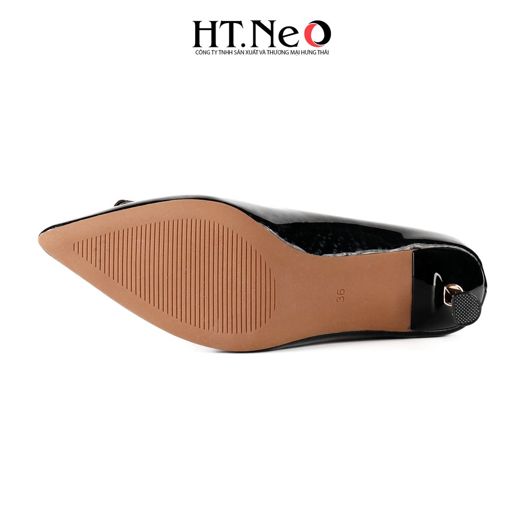 Giày cao gót HT.NEO Thiết kế da mềm mại, đế cao 3 cm, cùng khuy bắt mắt CS245