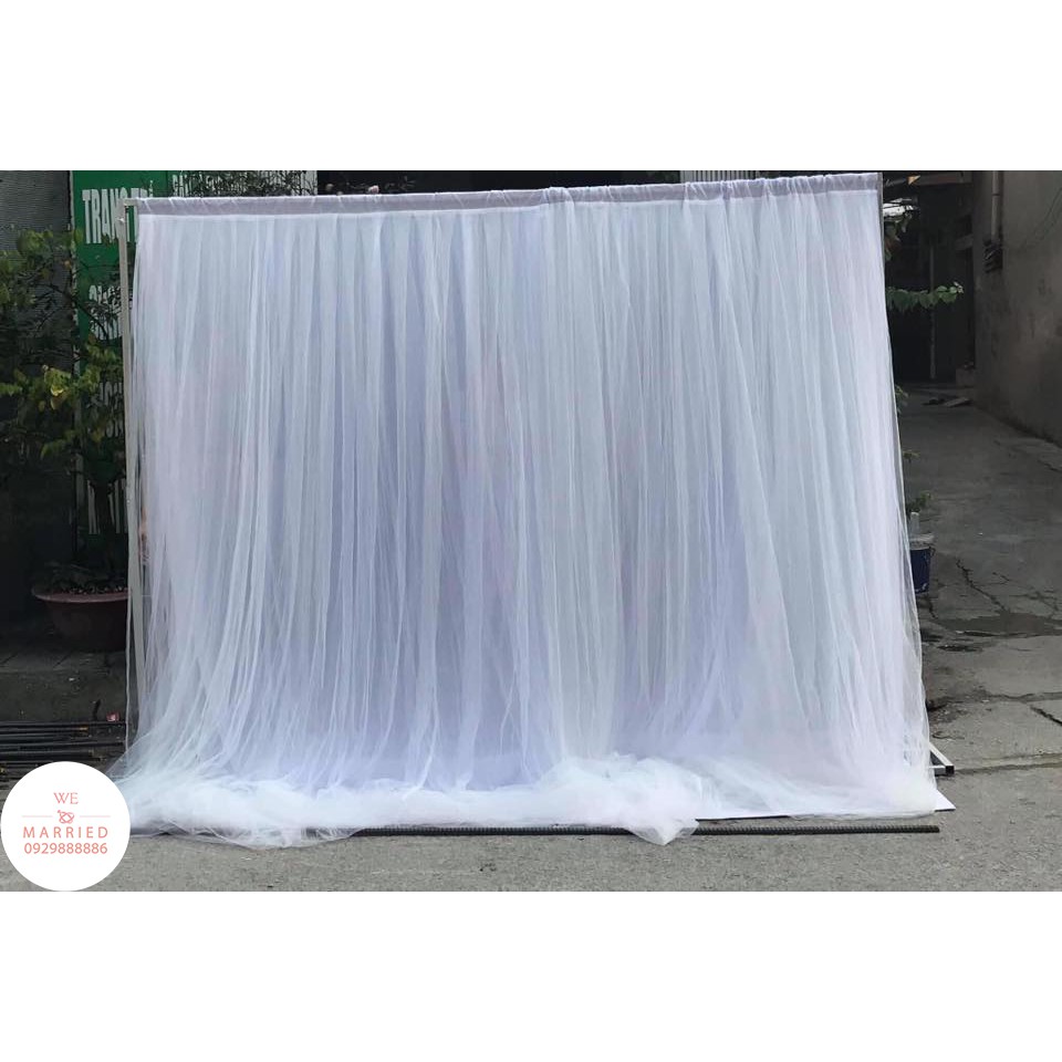 Rèm 2 Lớp (Lụa + Voan) 3m x 3m