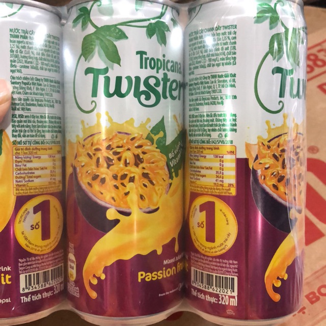 Nước Chanh Dây Twister Lon 320ml
