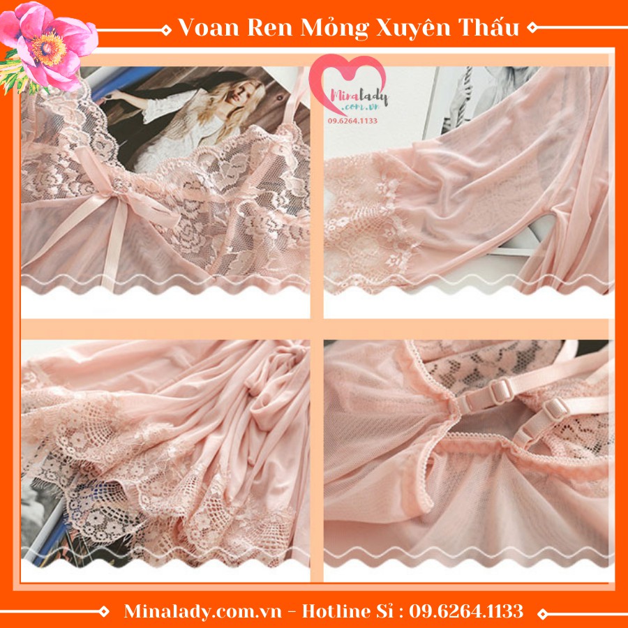 Váy Ngủ 2 Dây Dễ Thương Kèm Áo Choàng Ngủ Sexy Voan Lụa Ren Cao Cấp Full Màu Size Giá Rẻ Hàng Quảng Châu Cao Cấp | BigBuy360 - bigbuy360.vn