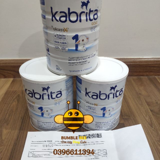 Date 2021 Sữa Kabrita Nga 800g đi air đủ bill số 1, 2, 3