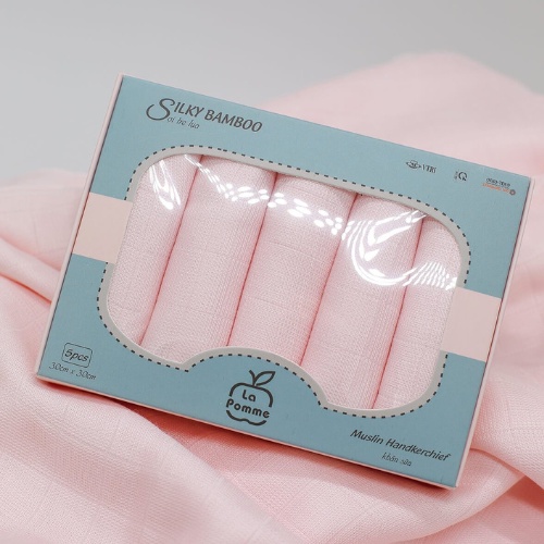 Khăn Sữa đa năng La pomme chính hãng  - Set 5 khăn sữa
