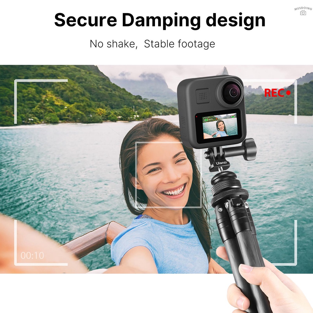 Phụ Kiện Đầu Bi Xoay 360 Độ Bằng Hợp Kim Nhôm Ulanzi Gp-6 Cho Máy Ảnh Gopro Hero 1 / 4 Inch