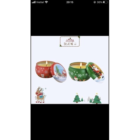 Nến NOEL nhiều màu xinh xắn