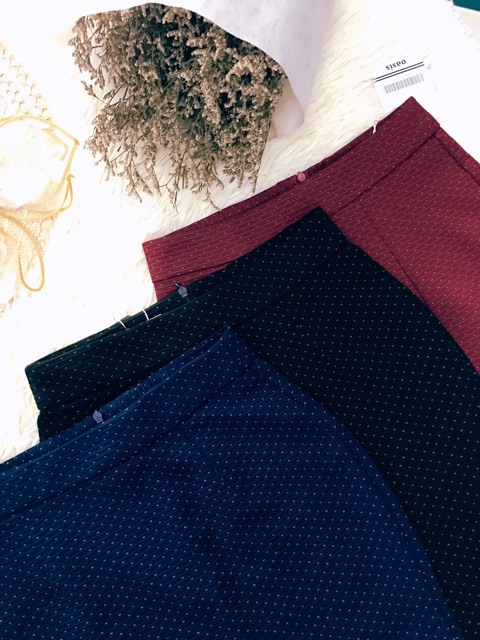 CHÂN VÁY BÚT CHÌ CHẤM BI KHOÁ SAU ( ảnh thật trải thảm - video quay) | BigBuy360 - bigbuy360.vn