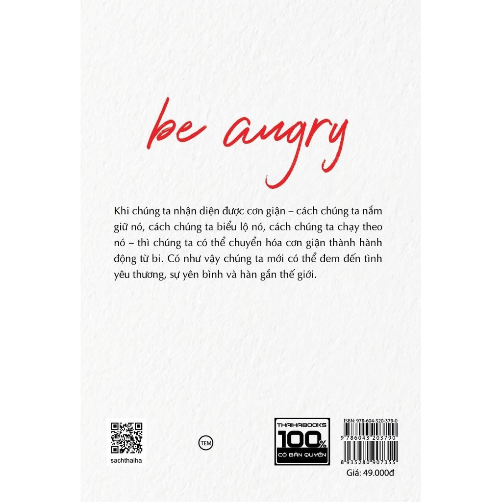 Sách - Be Angry - Hãy Cứ Giận Đi | BigBuy360 - bigbuy360.vn