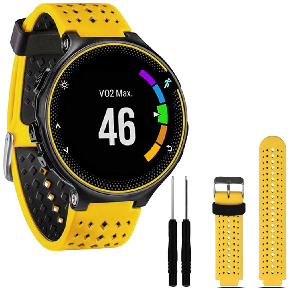 Dây Đeo Silicon Mềm Cho Đồng Hồ Garmin Forerunner 220/230/235/620/630 Thời Trang Chất Lượng Cao