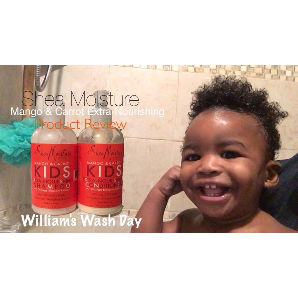 Bill US - DẦU GỘI VÀ XẢ TÓC CHO BÉ SHEA MOISTURE MANGO&amp;CARROT KIDS 237ML SheaMoisture