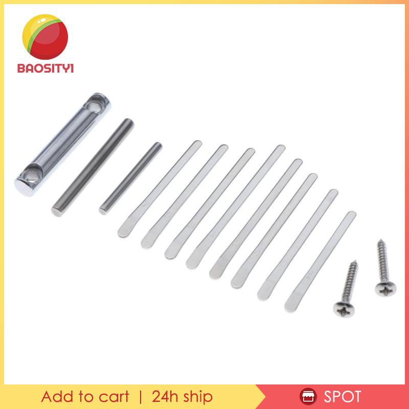 Set 8 phím đàn + ốc vít và thanh gắn mini cho đàn kalimba DIY