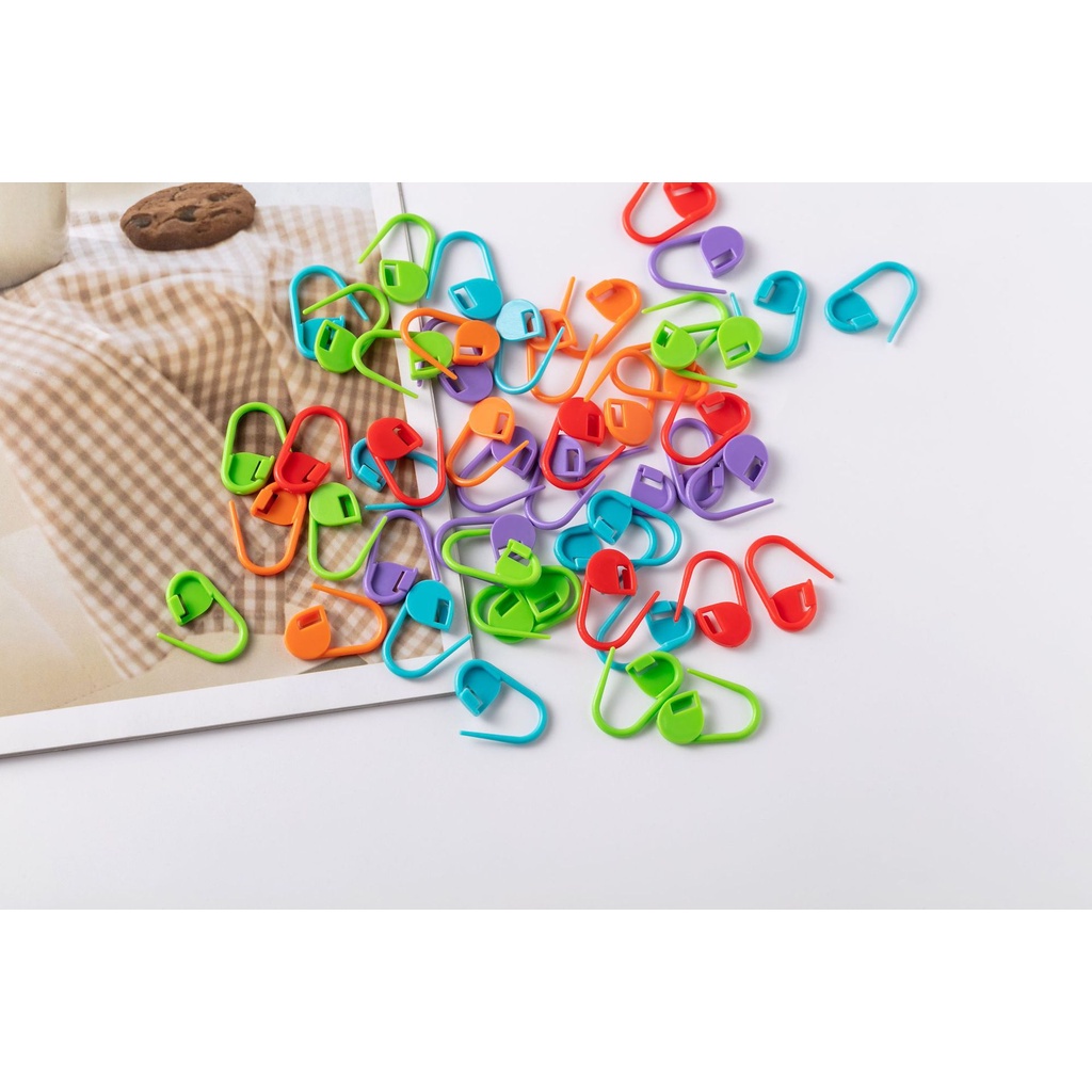 Set 20 Kẹp Nhựa Đánh Dấu Chuyên Dụng Cho Đan Len DIY