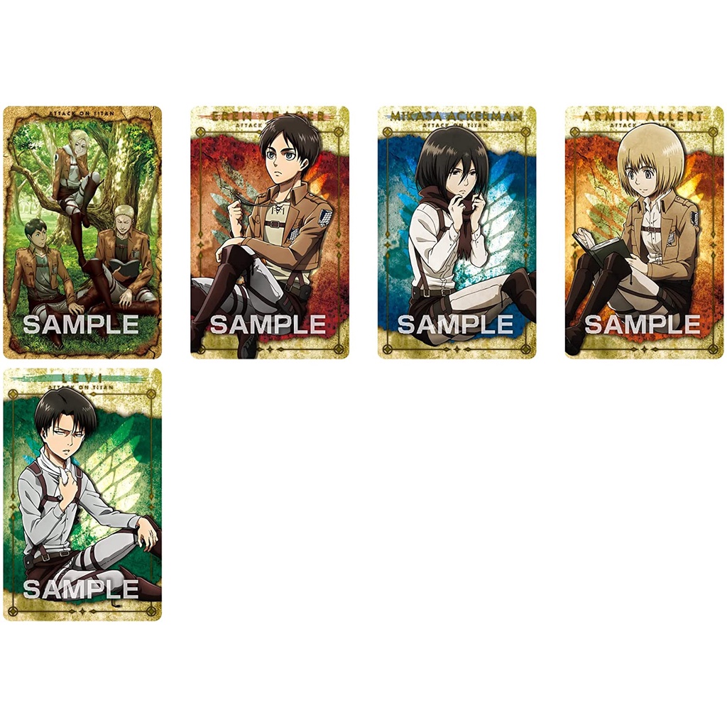 Pack Thẻ Bài Attack On Titan Metal Collection Chính Hãng Chưa Bóc mới 100% - Ensky