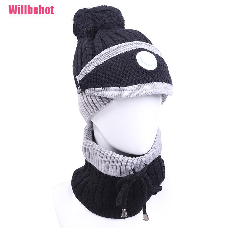 Bộ 3 Mũ Len Beanie Kèm Khăn Choàng Cổ Giữ Ấm Mùa Đông