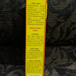 DẦU NÓNG MẶT TRỜI OPC 60ML
