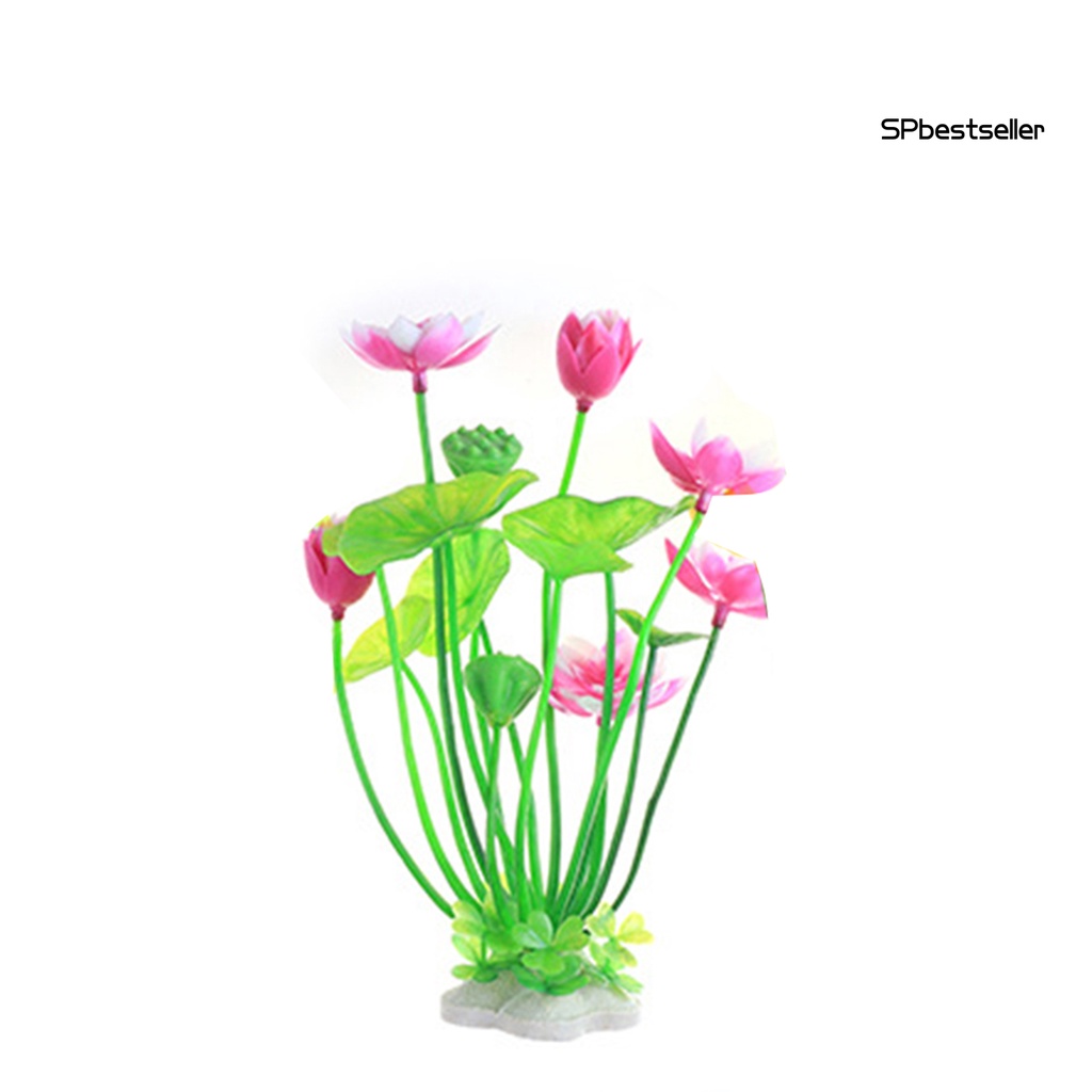 Hoa sen nhân tạo bằng nhựa dùng để trang trí bể cá