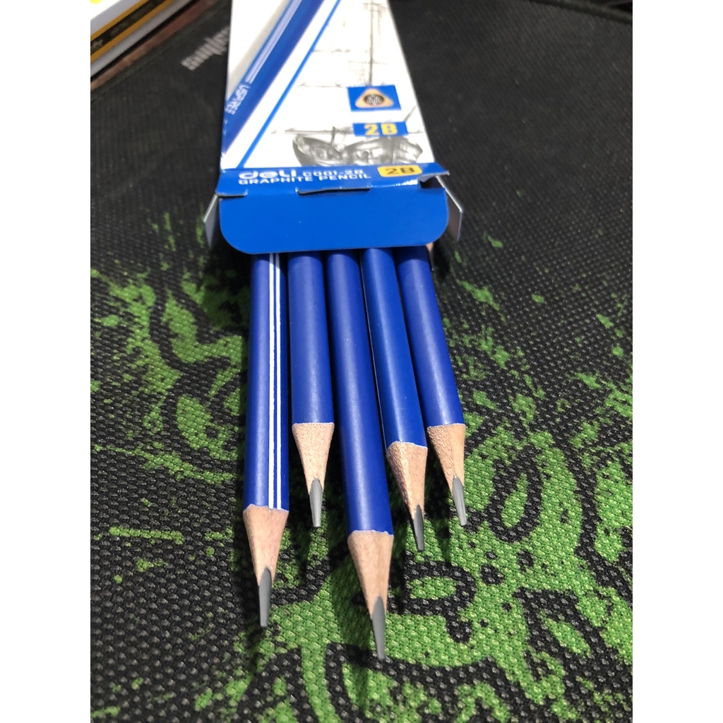 Hộp 12 Bút Chì Deli USPIRE Có Tẩy - Ms: C001 - 2B