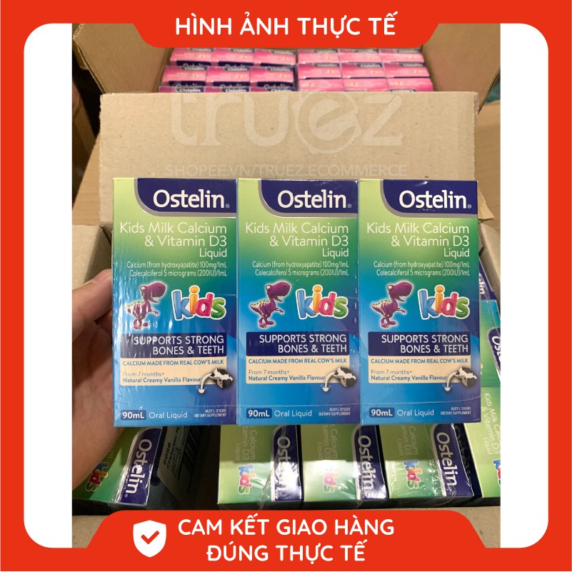 Canxi khủng long Ostelin Kid cho bé Ostelin Kids Canxi & Vitamin D3 - Xuất xứ Úc