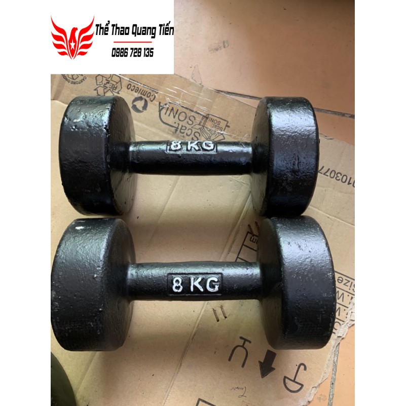 Tạ tay gang đúc loại đẹp 2022 10kg (giá 1 quả)