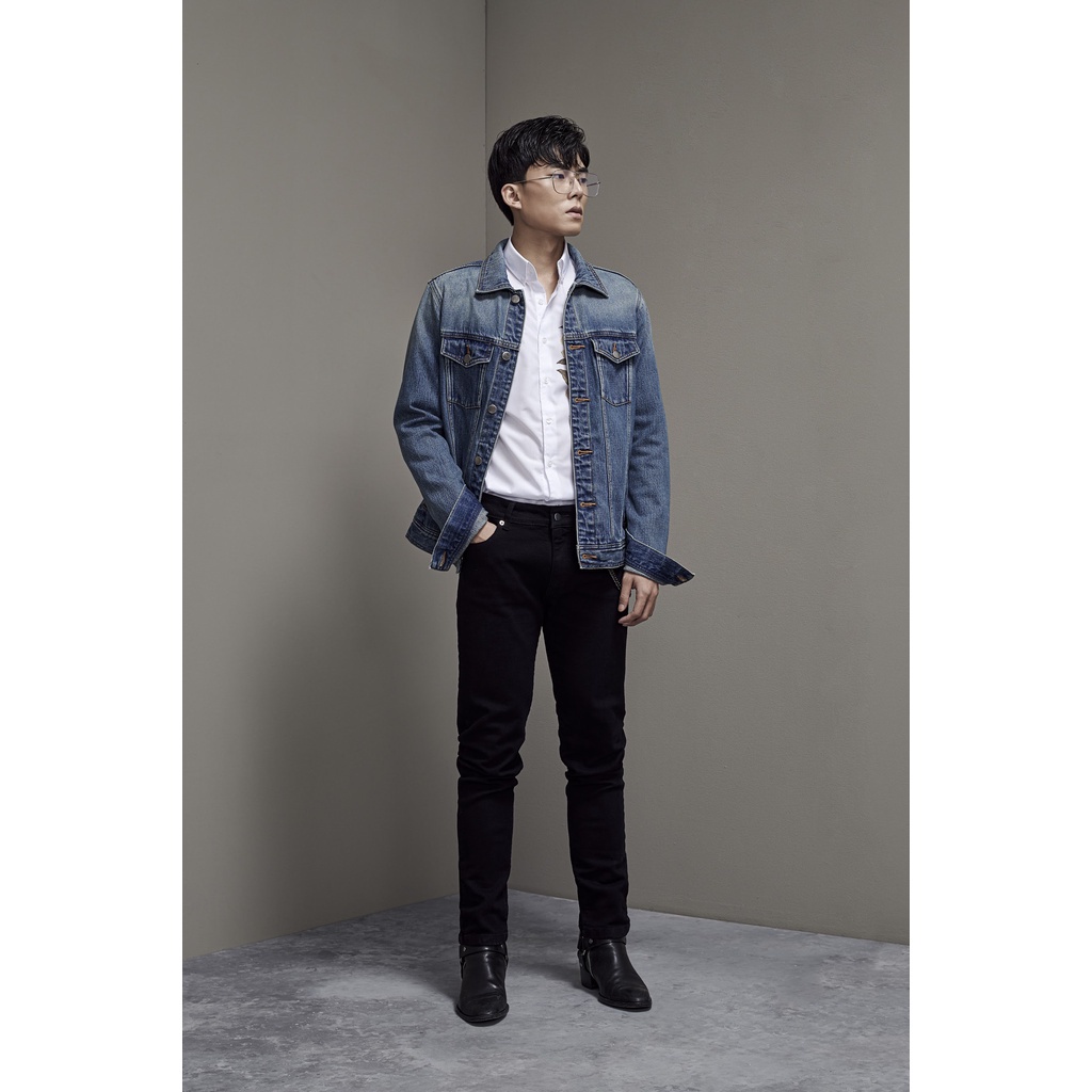 Áo Khoác Amand Wash Denim Jacket