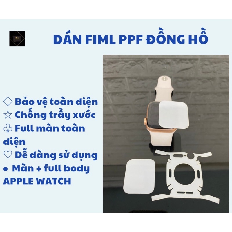 Dán PPF APPLEE WACH full toàn bộ máy Sr7/ 6/5/ 4/3