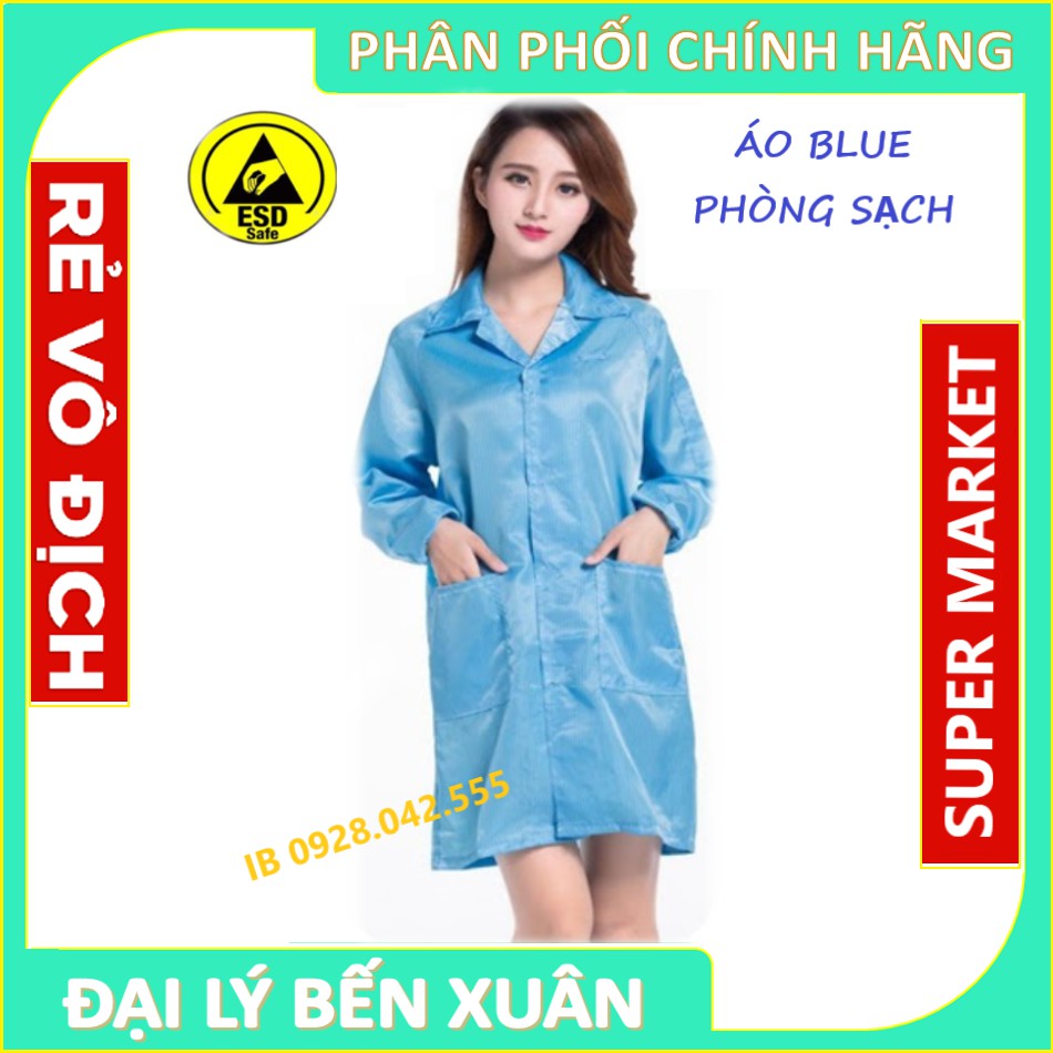 Áo blouse phòng sạch, chống tĩnh điện