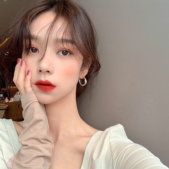 Hoa tai S925 dạng vòng xoắn phong cách Hàn Quốc thời trang dành cho nữ