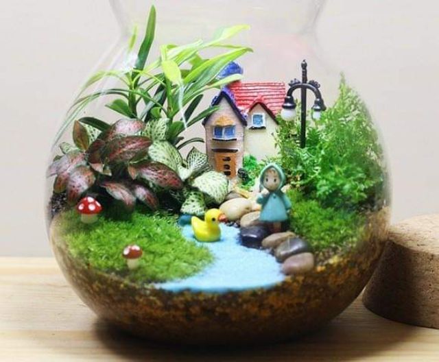 Phụ kiện mô hình đèn trang trí tiểu cảnh terrarium