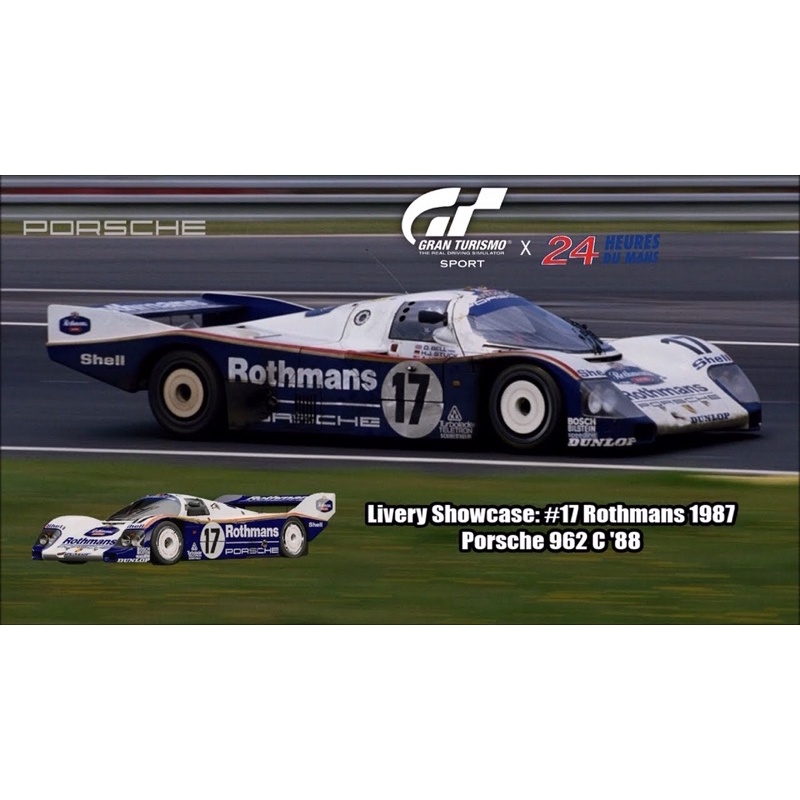 Xe mô hình Hot Wheels Premium Porsche 962 Gran Turismo Hiếm Hotwheels Banh Cao Su