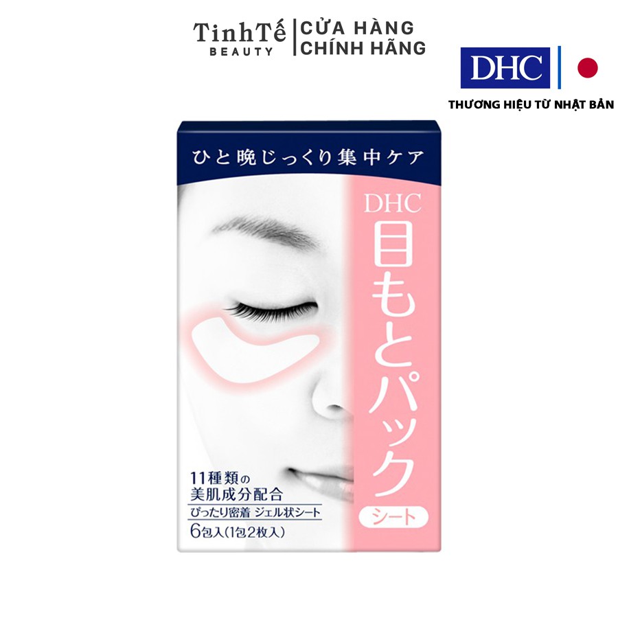 Mặt nạ dưỡng da vùng mắt DHC Pack Sheet Eyes hộp 6 miếng