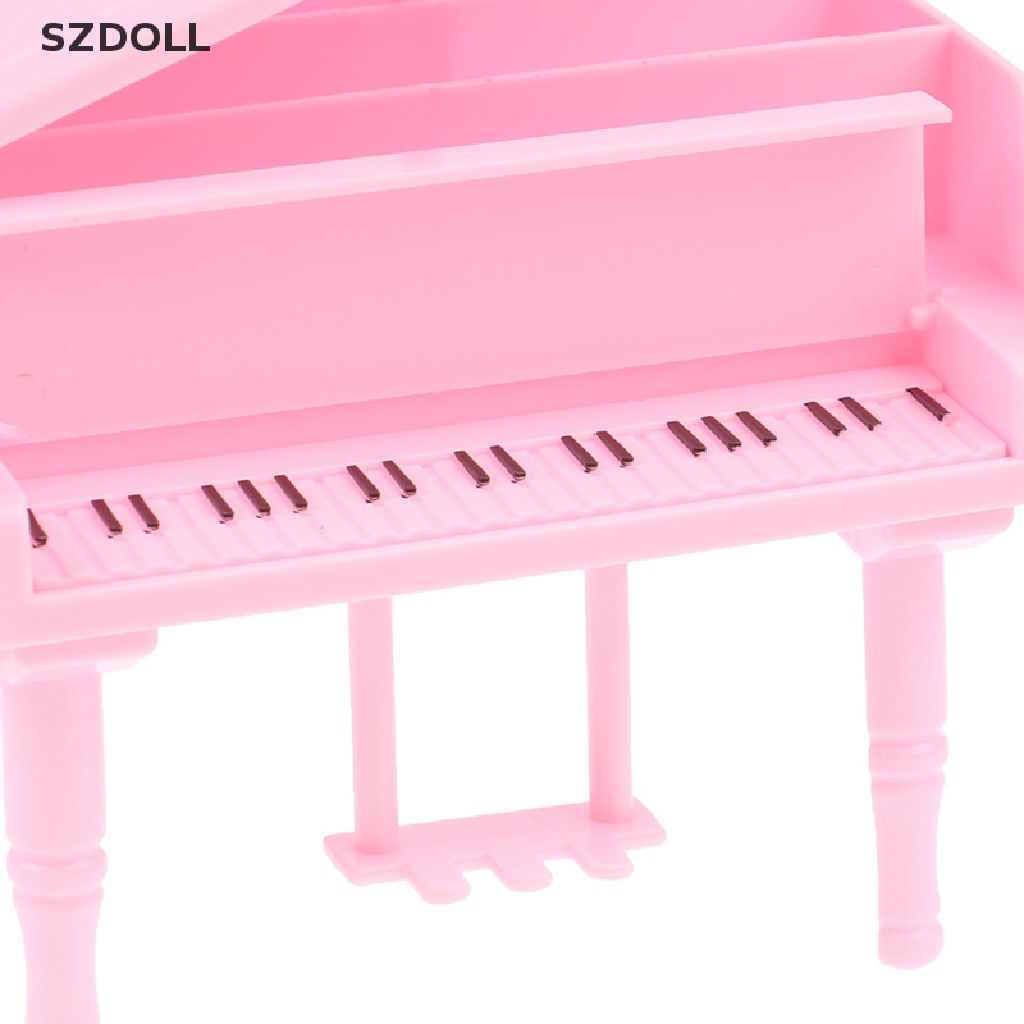 Bộ 2 Mô Hình Đàn Piano Tỉ Lệ 1: 12 Cho Nhà Búp Bê