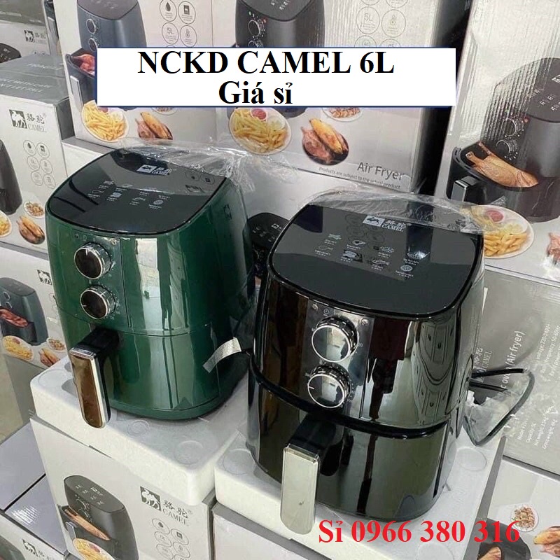 [GIÁ SỈ] Nồi chiên không dầu Camel 6L - Xả kho mùa dịch - hàng chuẩn loại 1