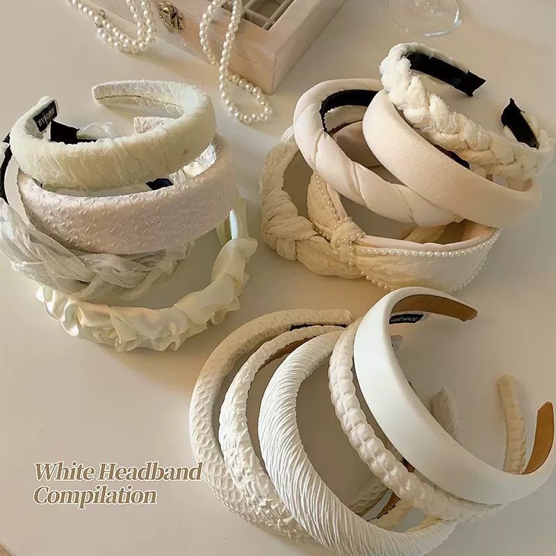 Băng Đô Ren Đính Ngọc Trai Thời Trang Hàn Quốc Cho Nữ