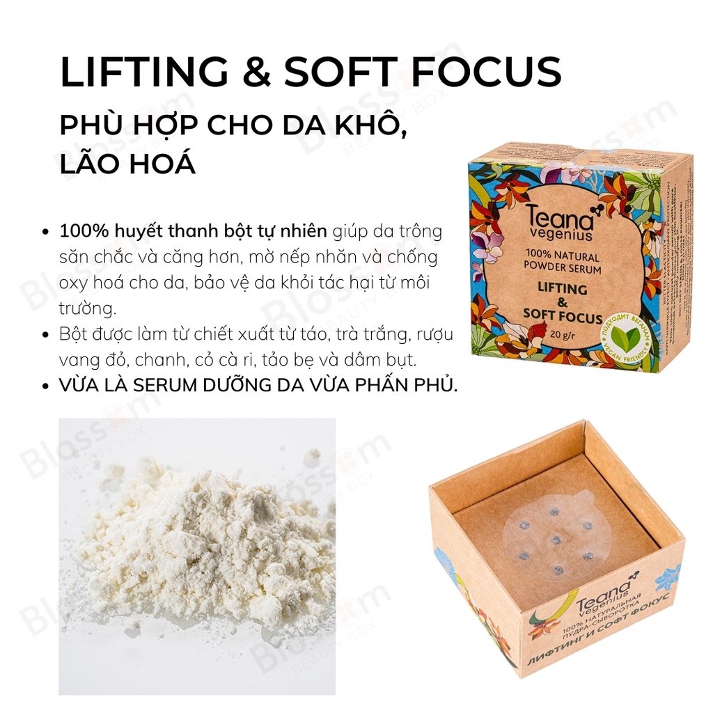 Phấn phủ kiêm dưỡng da Teana Powder Serum