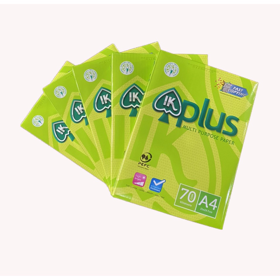 Giấy A4 IK Plus định lượng 70gsm