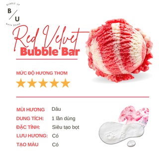 RED VELVET Viên kem tạo bọt siêu khủng/ Bubble Bar [Bubble Up]