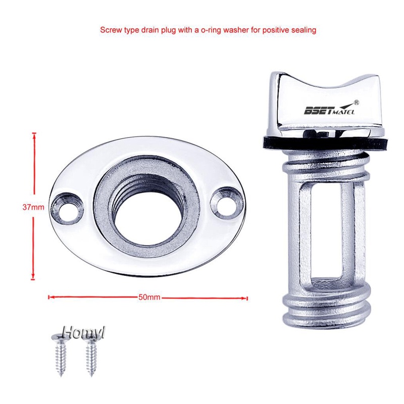 Nút Chặn Thoát Nước Bằng Thép Không Gỉ Cho Thuyền 1 '' | BigBuy360 - bigbuy360.vn