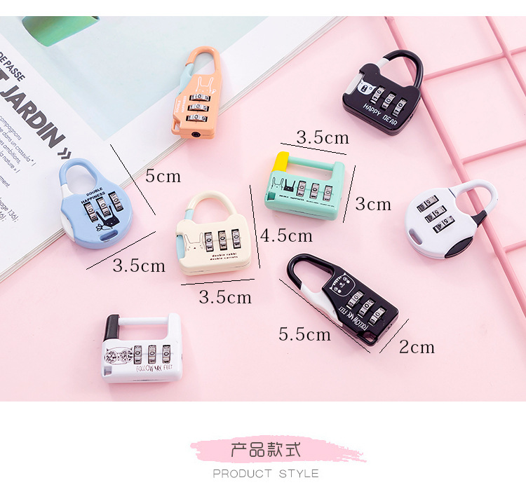 Ổ khóa mật mã mini A758 cho tủ đồ gym / hành lý / ký túc xá