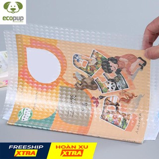 Combo 10 tờ decal bọc sách vở học sinh loại trong suốt cỡ 43x30cm