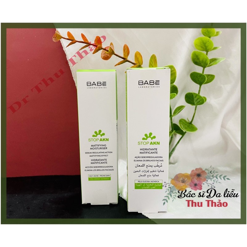 DƯỠNG ẨM DA MỤN BABE STOP AKN MATTIFYING MOISTURISER 50ml