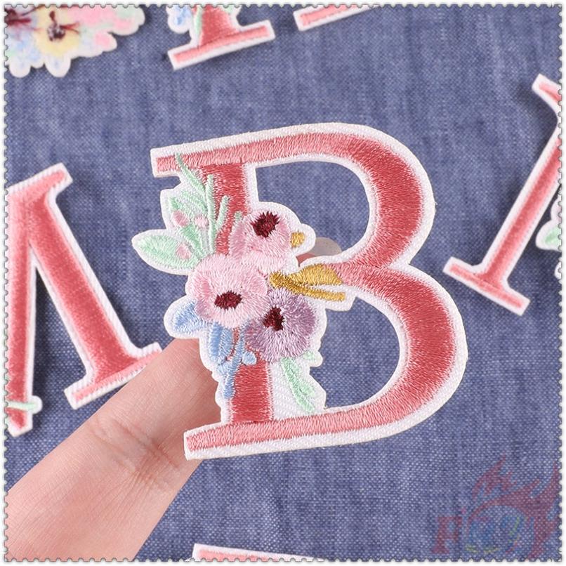 Sticker Ủi Thêu Hình Chữ Cái