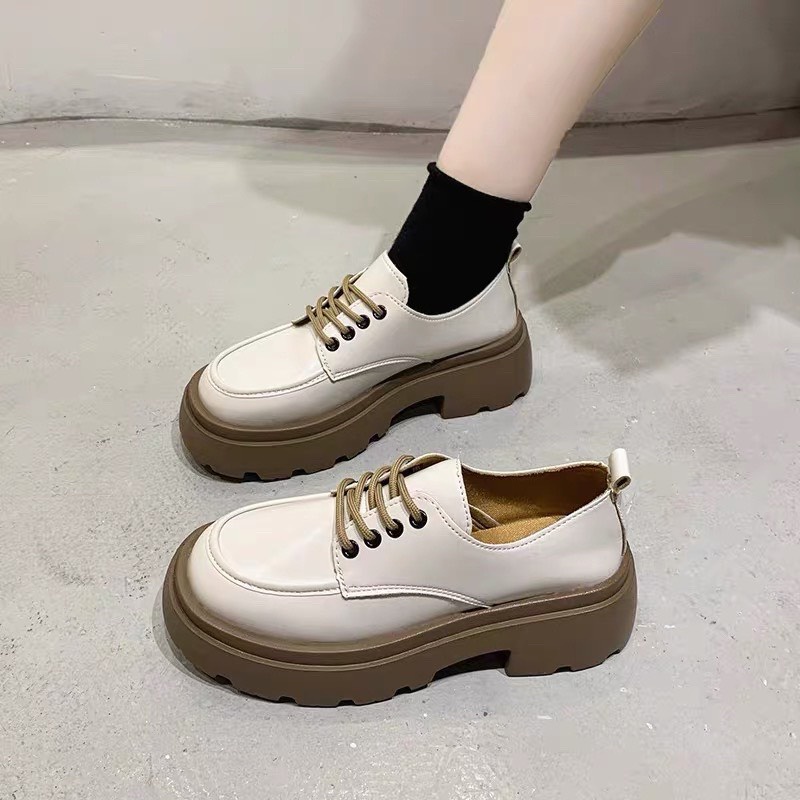 Giày bốt nữ cổ thấp da mềm KAMI