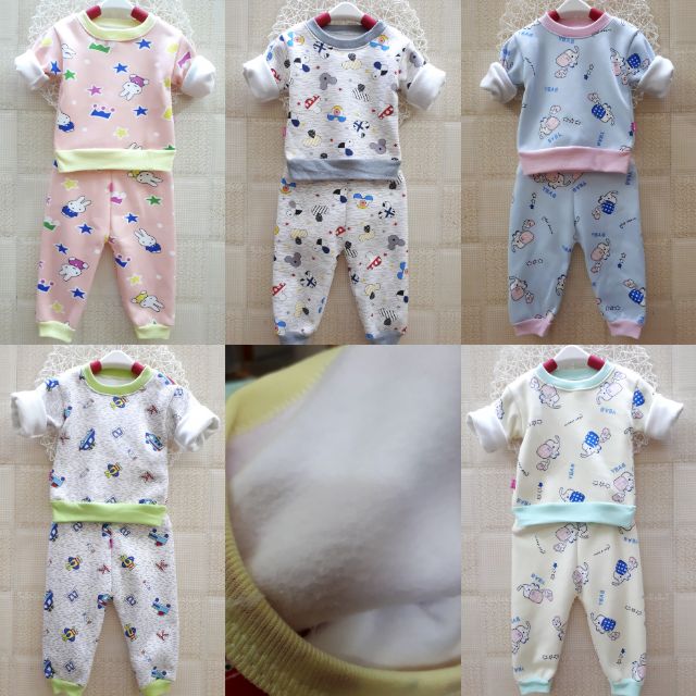 Combo 3 bộ nỉ lót lông