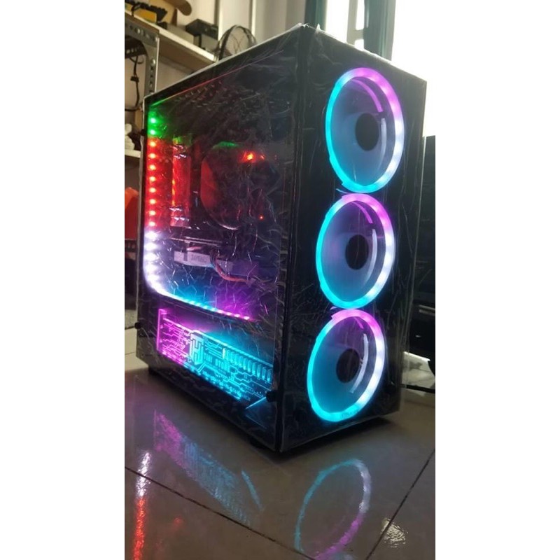 Bộ máy tính kính cường lực - màn hình 24 inch core i5 ram 8G chiến game tốt | BigBuy360 - bigbuy360.vn