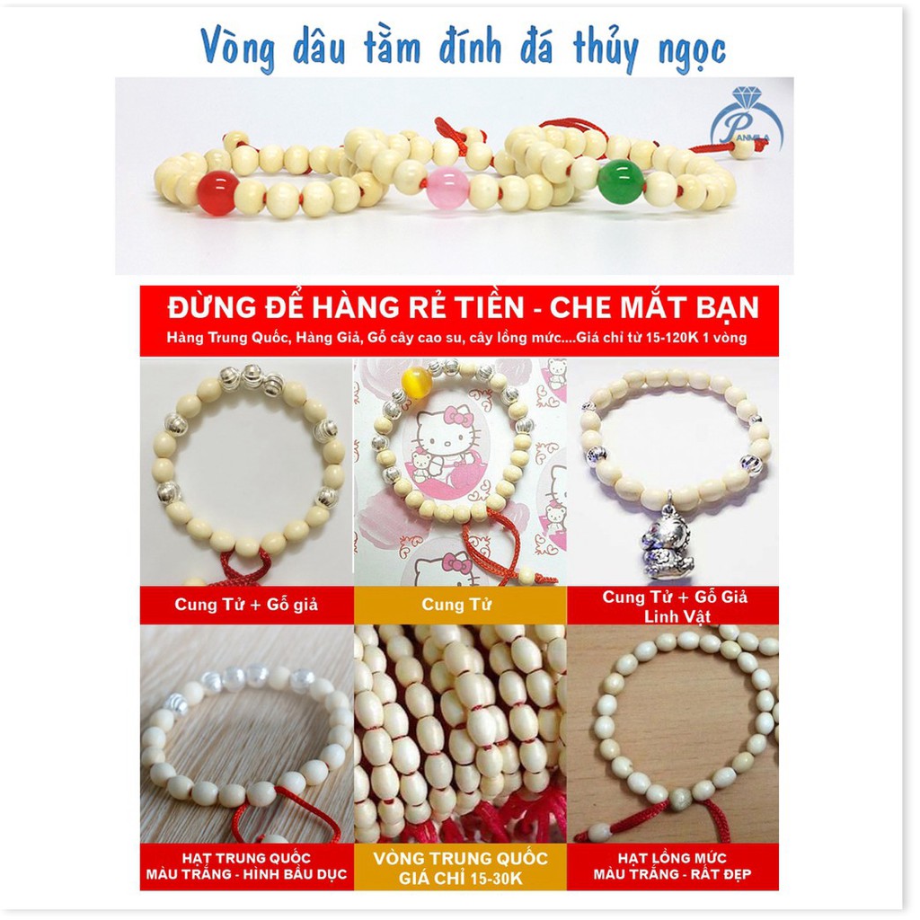 (FREE SHIP - Hàng Cao Cấp) Vòng dâu tằm thật- Vòng tay cho bé