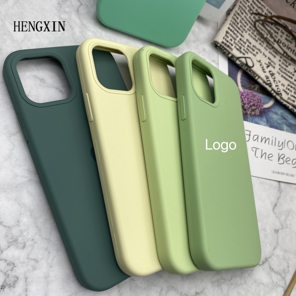 Matcha blue full silicone phone case for iP  6 6s 7 8 7p 8p x xs xr xsmax 11 11pro 11promax 12 12pro 12promax 13 13pro 13pro 13promax drop protective case