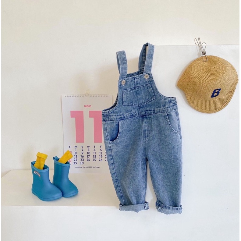 Yếm jean dài cho bé