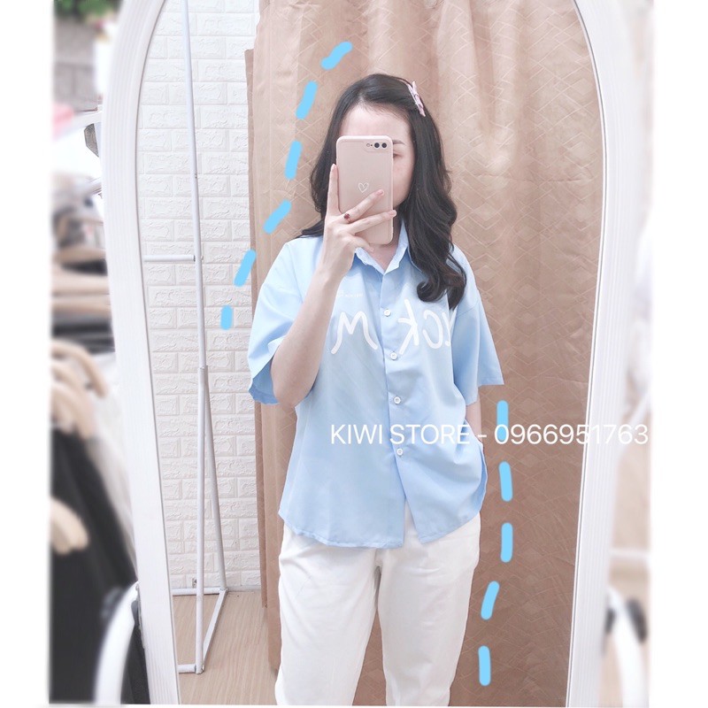 KIWI STORE _ SET ÁO SƠ MI QUẦN BAGGY TRẮNG KAKI +2% phí shopee