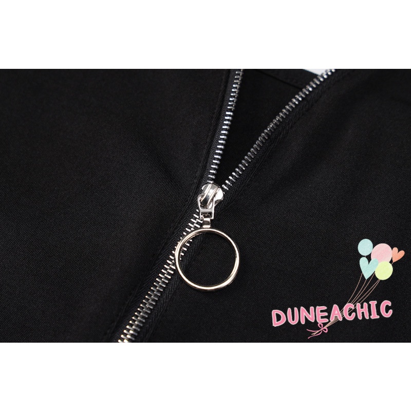 DUNEA Đầm Cổ Chữ V Hở Lưng Xẻ Tà Thời Trang Mùa Hè Cho Nữ